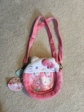 Sanrio Hello Kitty Plush Crossbody Bag NWT